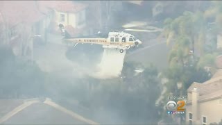 Crews Stop Forward Progress Of Brush Fire In Simi Valley