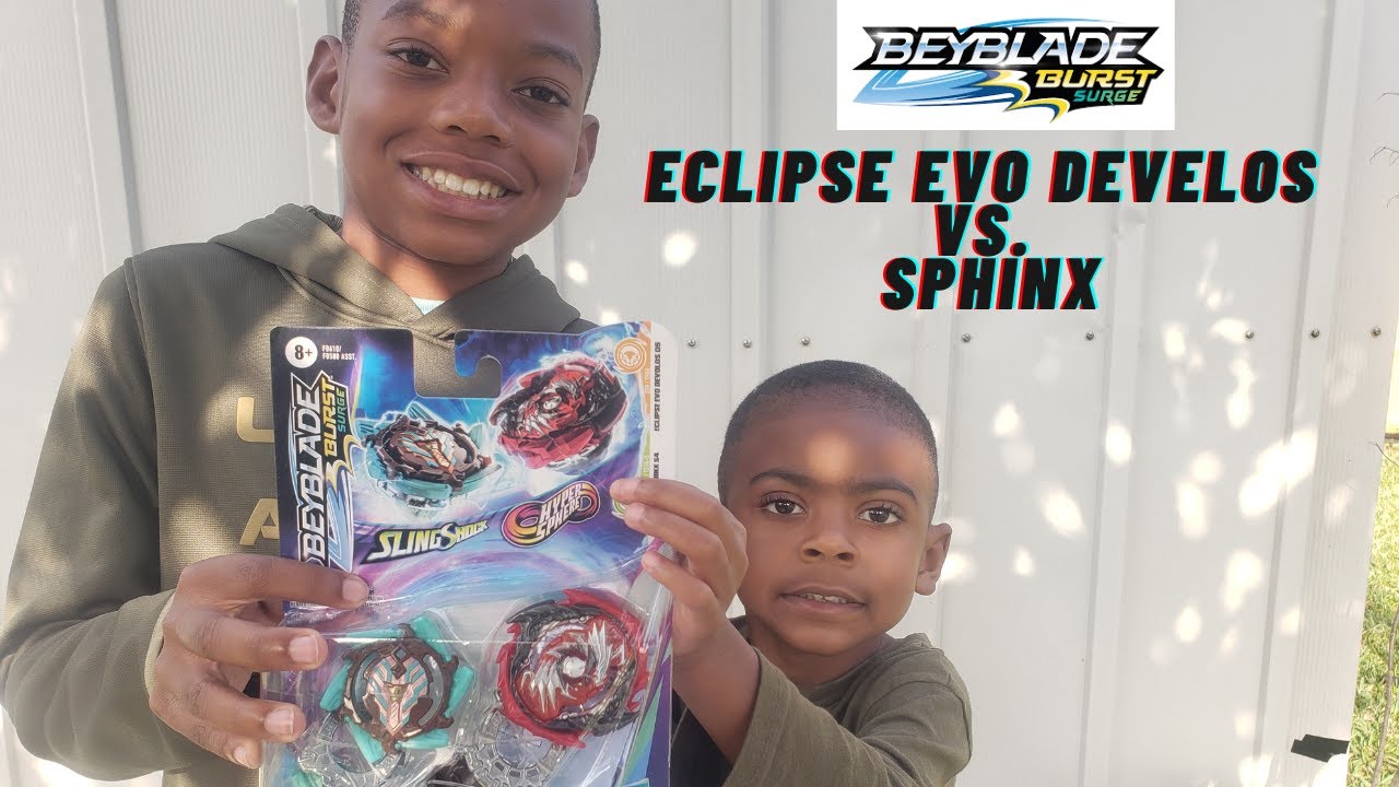 ELIPSE EVO DEVELOS D5 VS. SPHINX S4 | Beyblade Burst Surge | SlingShock vs HyphereSphere