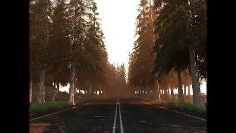 Creating cinema 4d 3d nature forest+road scene using arnold render/c4dtoa