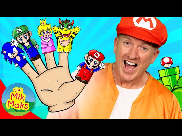 Super Mario Bros Finger Family | Nursery Rhymes & Kids Songs | Pretend Play class=