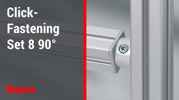 Fasteners for aluminium profiles – Click-Fastening Set 8 90°