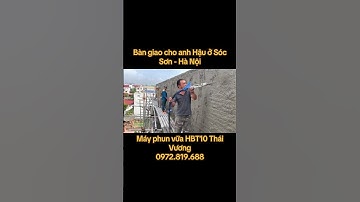 Máy phun vữa HBT10 đem lại hiệu quả cao cho anh em xây dựng #mayphunvuahbt10 #mayphunvuathaivuong