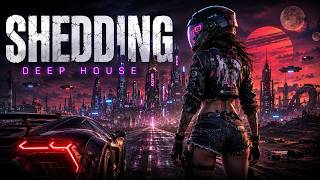 Shedding | Deep House Through Cyberpunk Alien Worlds 🌌 | Futuristic Sci-Fi Journey 4K