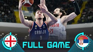 Georgia v Serbia | Full Basketball Game | FIBA EuroBasket 2025 Qualifiers