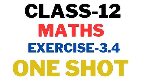 Ex-3.4 [ Q1 ] Maths Class 12 NCERT Solutions Chapter 3 Matrices 2023-24