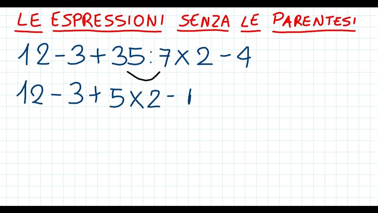 Ordine Delle Operazioni Matematiche Senza Parentesi Espressioni aritmetiche senza le parentesi - YouTube