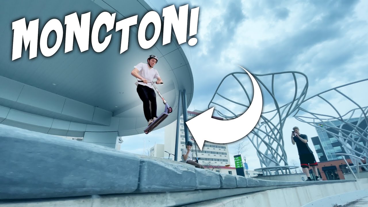 Scootering the Moncton Skatepark & Streets!