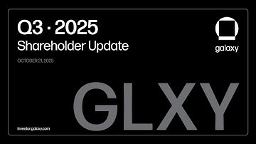 Galaxy Digital Third Quarter 2025 Earnings Call