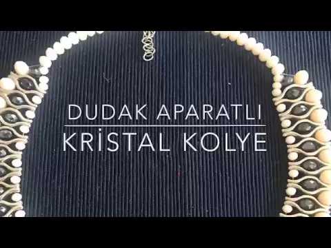 Dudak Aparatlı Kristal Kolye  Nasıl Yapılır