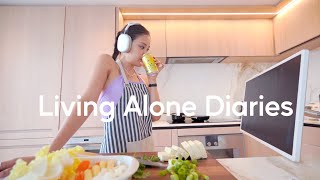 Living Alone Diaries | What I Eat in a Day in the new apartment! (simple &amp; easy meals)