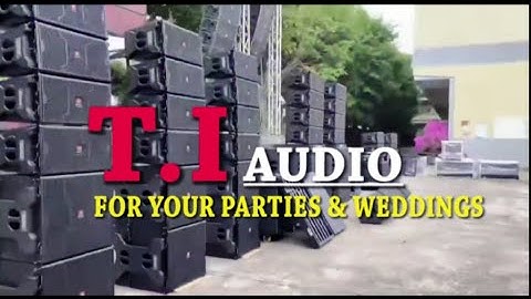 TI-Pro-Audio-line-array-system for your parties & weddings etc..
