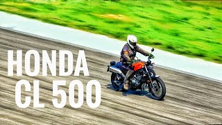 The new 2023 HONDA CL 500  Test Ride REVIEW on the RACING TRACK