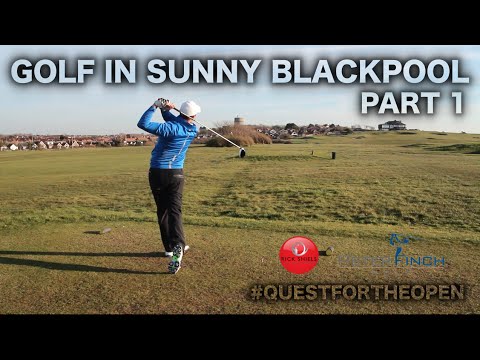 callaway golf PLAYING GOLF IN SUNNY BLACKPOOL #QuestForTheOpen