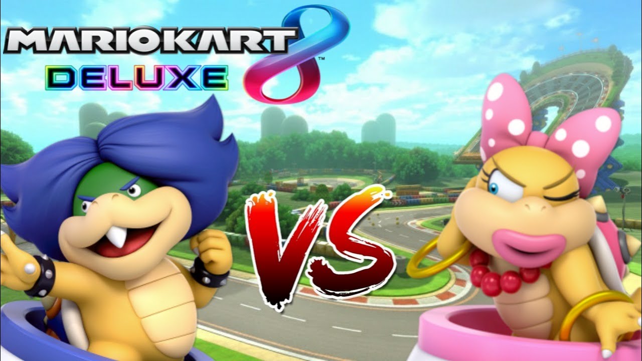 Mario kart 8 Deluxe - Ludwig vs Wendy (Mirror mode)