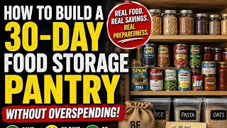 How to Build a 30-Day Food Storage Pantry Without Overspending - Prepping 101