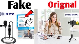 boya m1 mic original vs fake | boya m1 original vs fake
