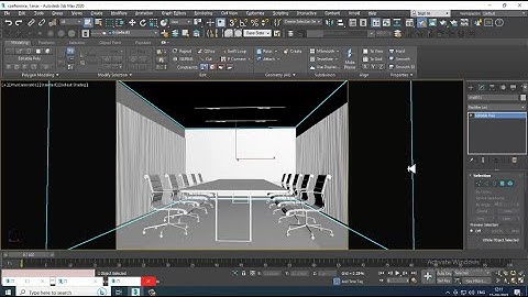 3DsMax Tutorials, Learn 3D Modeling a Conference Hall from Scratch in 3dsmax ( Part 4)