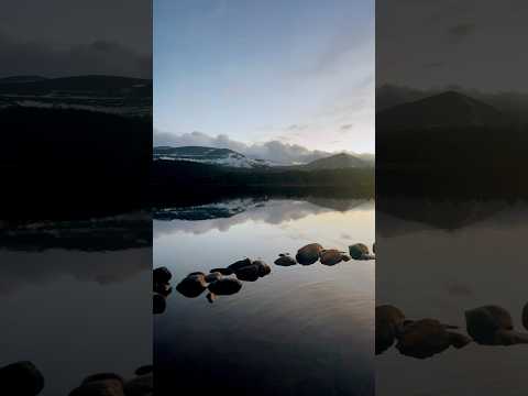 Loch Morlich #sunset #cairngorms #scotland #travel #symmetry #minimal #zen #minimalism #tranquility