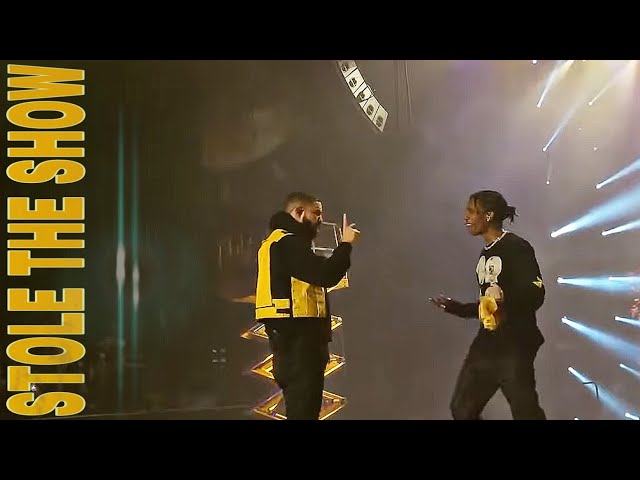 Drake Surprises Crowd at A$AP Rocky's Show and Performs Sicko