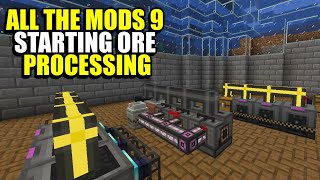 Ep64 Starting Ore Processing - Minecraft All The Mods 9 Modpack