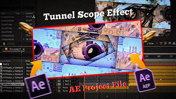 3D Tunnel Scope Effect Tutorials + Project File | After Effect | #MOONXPRO