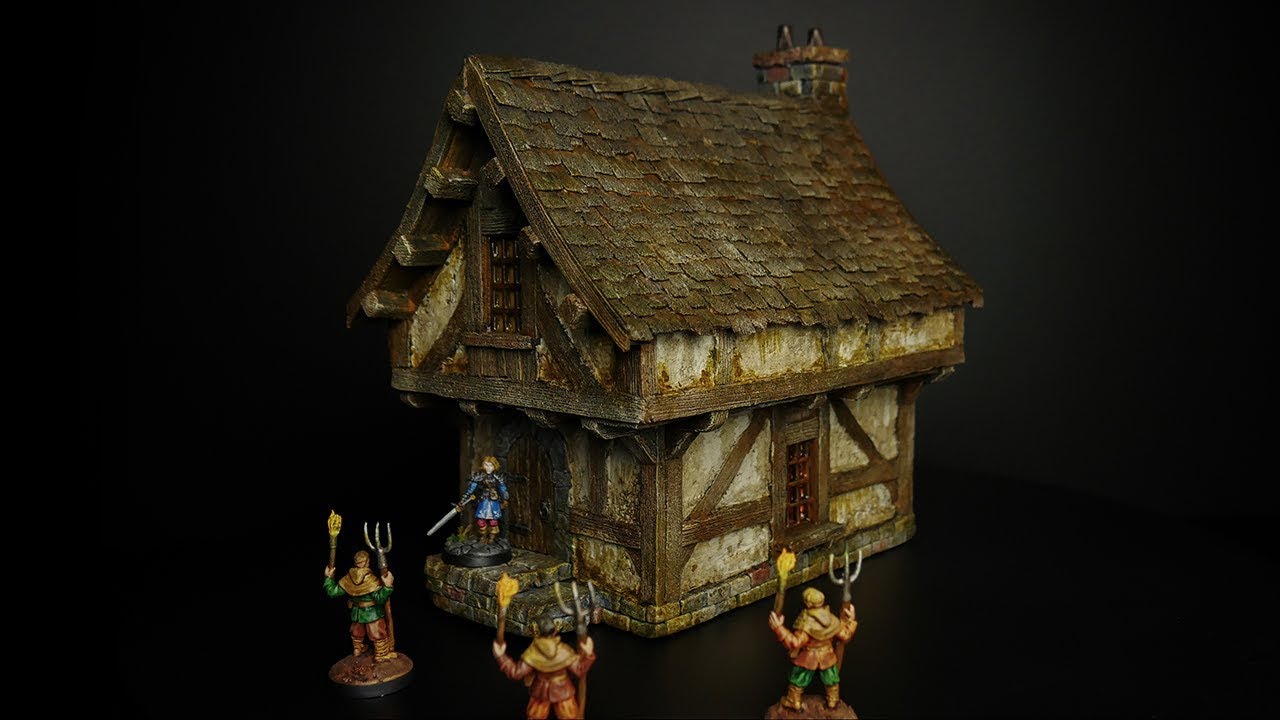 Building A Foam House For Tabletop Gaming PART FOUR PAINT YouTube