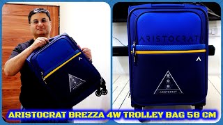 Aristocrat Brezza 4W Strolly Small Cabin Suitcase (58 cm)