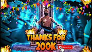 THANKS FOR 200K FOR SPECIAL LIVE STREAM - GARENA FREE FIRE
