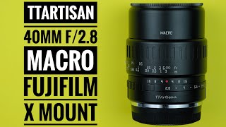 TTArtisan 40mm f/2.8 Macro Fujifilm X Mount - YouTube