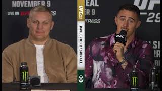 #UFC295 Press Conference: Tom Aspinall is a honey badger & Alex Pereira first to headline MSG twice