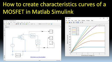 How to create characteristics curves of a MOSFET in Matlab Simulink