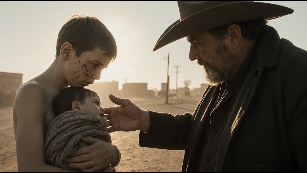 The Starving Boy Was Being Sold For The Stolen Bread For His Sister, But The Rancher Took Them In