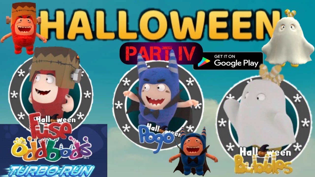 ODDBODS TURBO RUN | UNLOCK HELLOWEEN | 🎃FUSE🎃VS🎃POGO🎃VS🎃 BUBBLES 🎃