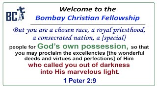 Part -2 || Once you were not a people, but now you are God’s people || 2 April 2024 || BCF Mumbai