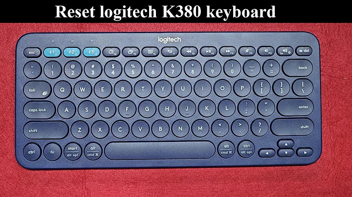 How to reset logitech k380 keyboard
