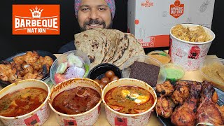 Barbeque Nation Non Veg Overloaded Box MUKBANG | Dum Ka Murgh, Mutton Curry, Egg curry Eating Show