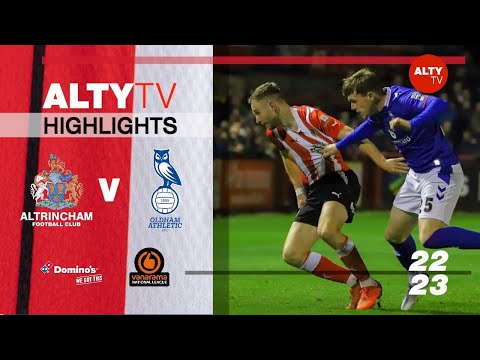 Oldham Athletic vs Altrincham on 28 Oct 23 - Match Centre - Oldham Athletic