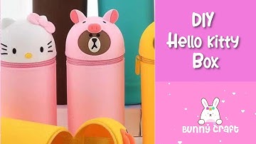 How to make Hello kitty Paper Gift Box /DIY Gift box for explosion box