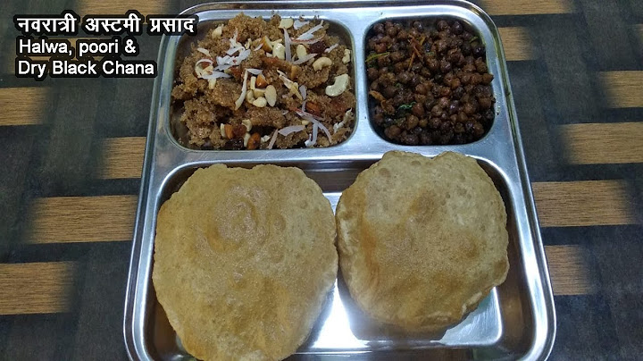 Navratri Ashtami Navami Prasad | हलवा पूरी चना बनाने की विधि । Halwa Puri & Black Chana Recipe