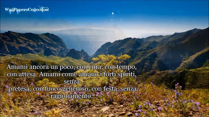 Amore mio - Poesia di Mariangela Gualtieri - Recit...