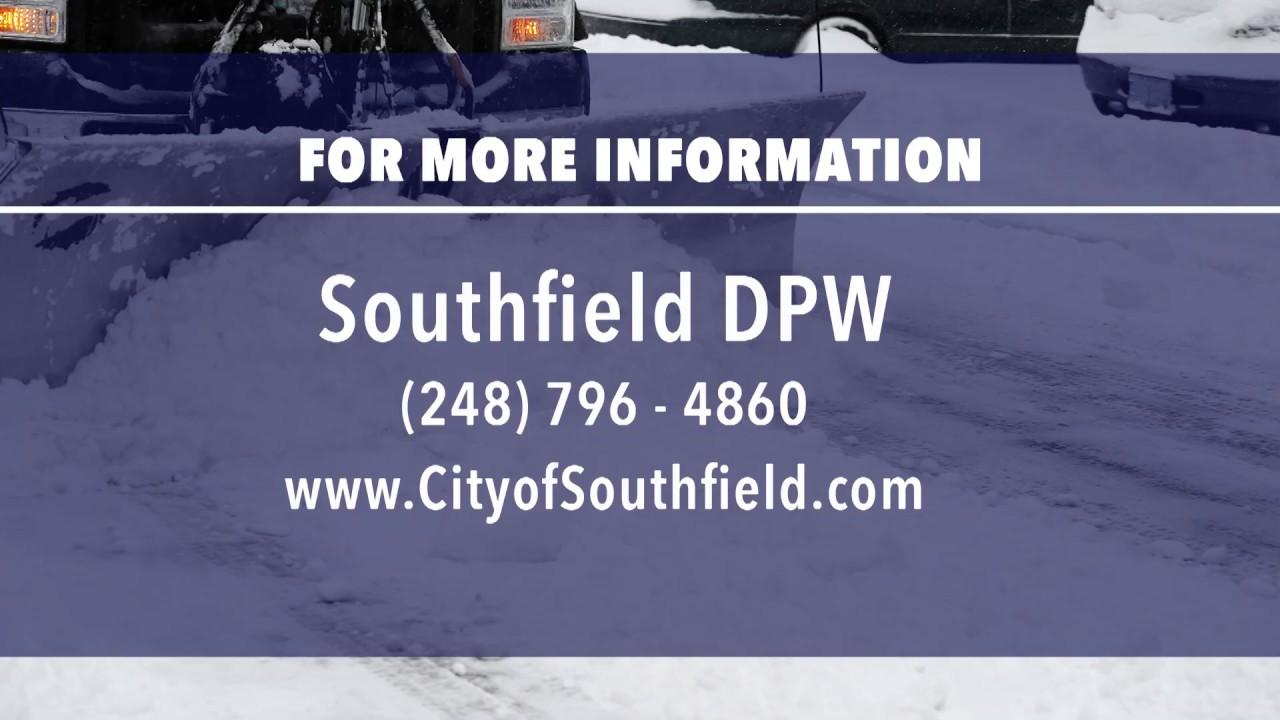 DPW SNOW PLOW PSA - 2019 - YouTube
