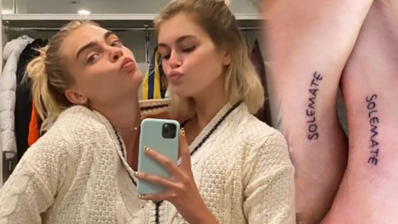 Kaia Gerber is removing shoulder tattoo