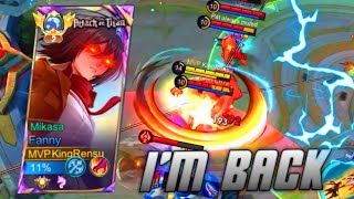 KINGRENSU IS BACK?!!⚡| SUPER AGGRESSIVE FANNY?! 🔥| FULL GAMEPLAY!! | MLBB