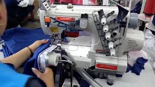 SiRUBA C007K/CR/CX/UTP/RLP Boxer Elastic Attached Industrial Sewing Machine