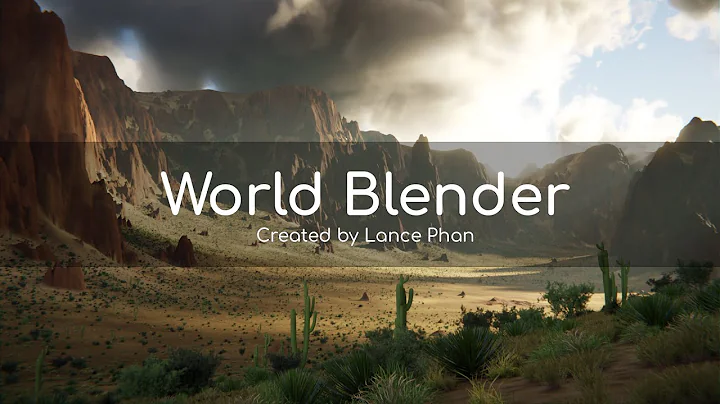 Create stunning landscapes in Blender with World Blender