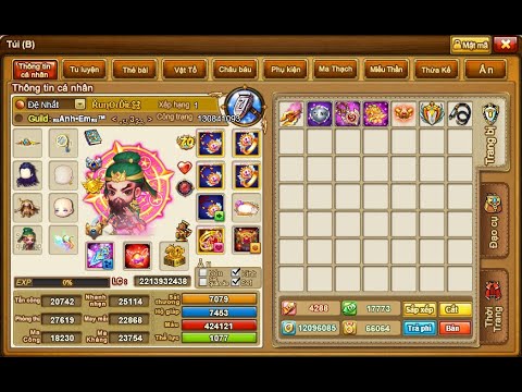 Video Chiến thần cùng Top 1 Gunny zing lực chiến 2 tỷ 2 dame... - youtube