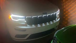 Jeep Grand Cherokee SilverHolder Light Strip at Night