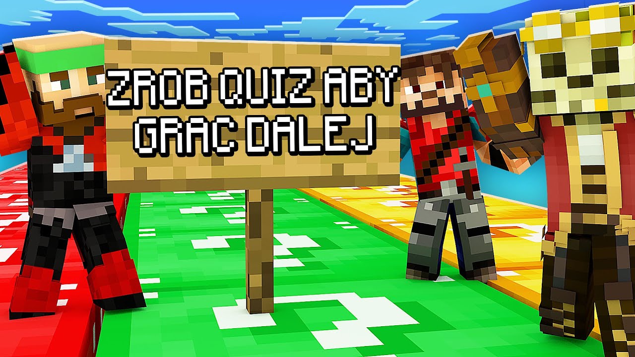 NAJDZIWNIEJSZY WYŚCIG LUCKY BLOCK w MINECRAFT... LUCKY BLOCK RACE