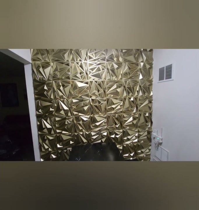 STICKGOO 3D Wall Panels on rental property.