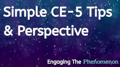 Simple CE-5 Tips & Perspective